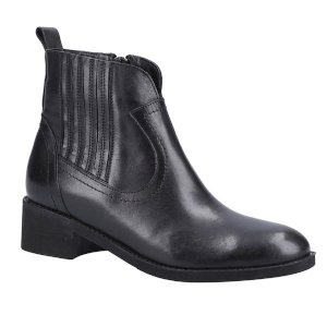 Georgie Classic Block Heel Leather Boots