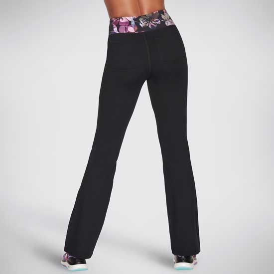 Ladies Ultraviolet Flare Pants with Printed Waistband