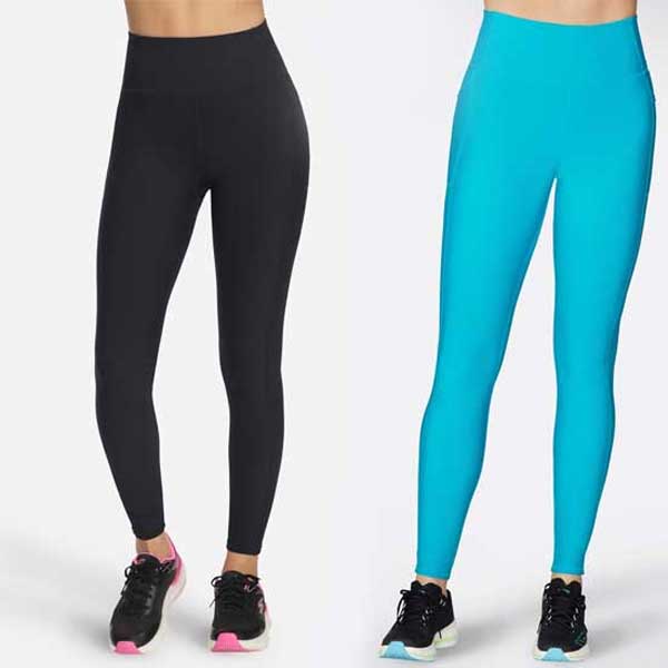 GO FLEX Rib High-Waisted Ladies Legging with Pockets