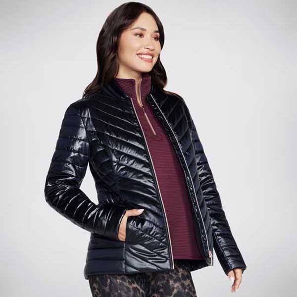 Go Shield Mock Neck Jacket with Zip Front