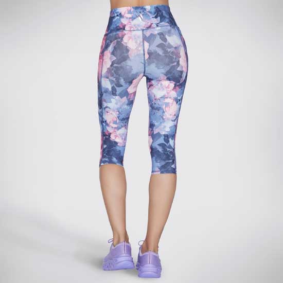 GO WALK High-Waist Summer Rose Capri Leggings