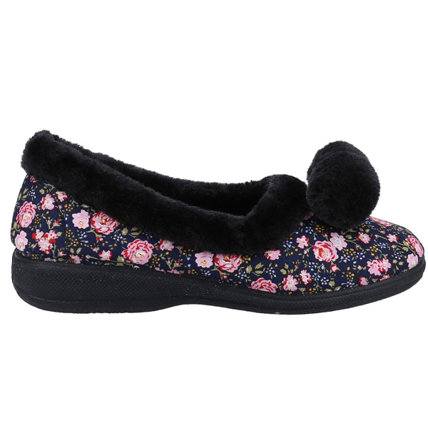 Goldfinch Lightweight Pom Trim Slippers