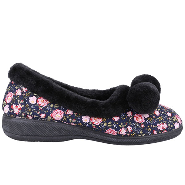Goldfinch Lightweight Pom Trim Slippers