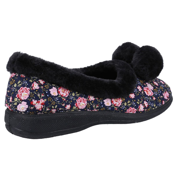 Goldfinch Lightweight Pom Trim Slippers