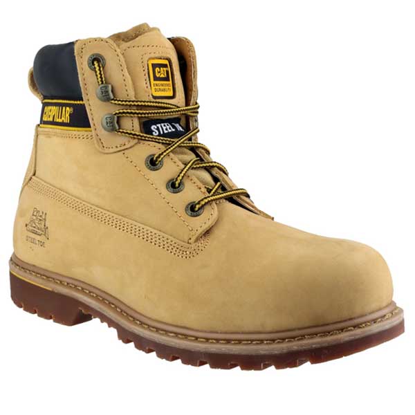 Goodyear Welted Safety Cat S3 Holton Toe Protection Shoes (Honey)