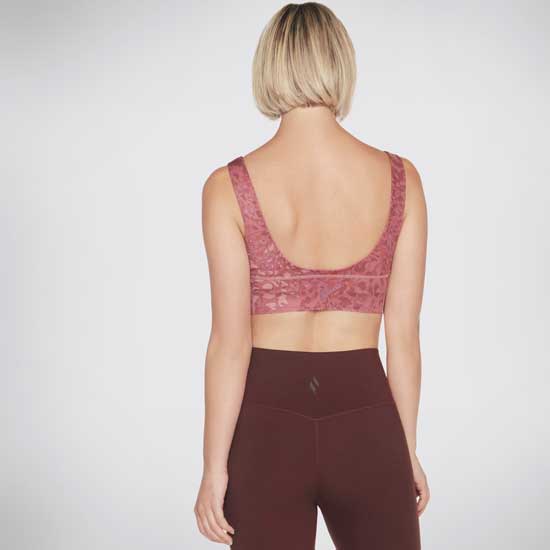 GOSCULPT Leopard Workout Bra with Scallop Hem