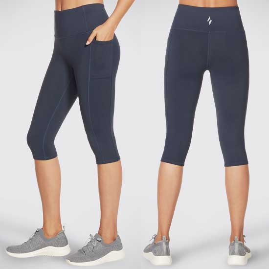 Ladies GOWALK High-Waisted Capri Leggings