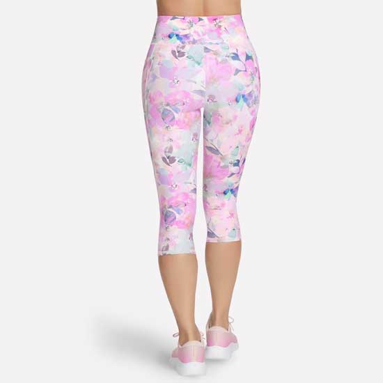 Ladies GO FLEX Capri Legging with Allover Floral Print