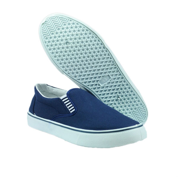 Navy Slip On Deck Shoes for Men