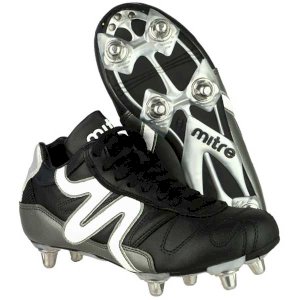 Italia Leather Rugby Boots Compatible with Football