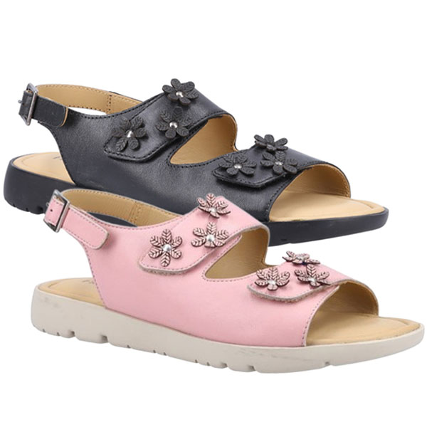 Kara Open Toe Touch Fastening Sandal