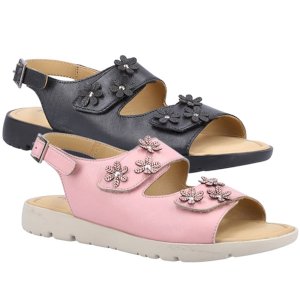 Kara Open Toe Touch Fastening Sandal