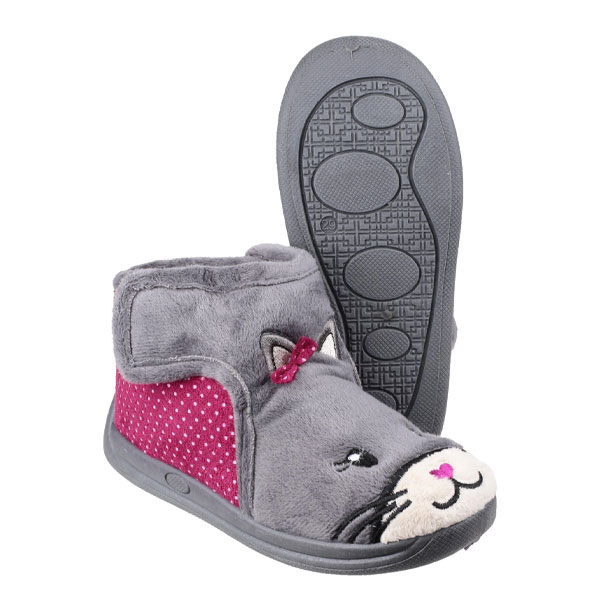 Kitty Hook & Loop House Bootie