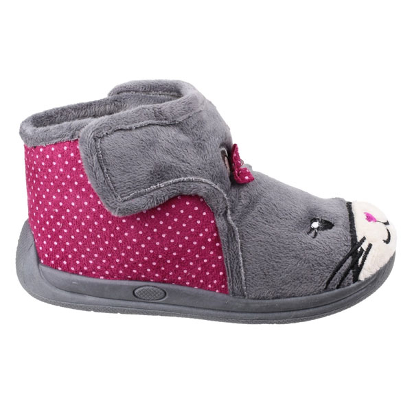 Kitty Hook & Loop House Bootie