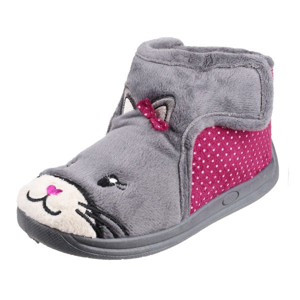 Kitty Hook & Loop House Bootie