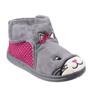 Kitty Hook & Loop House Bootie