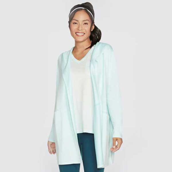 Ladies Comfort-Stretch Restful Hoodigan with Slouchy Hood
