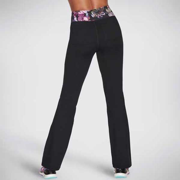 Ladies Ultraviolet Flare Pants with Printed Waistband