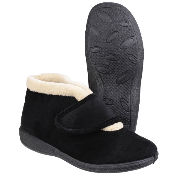 Levitt Easy-Care Lightweight Bootie Slipper