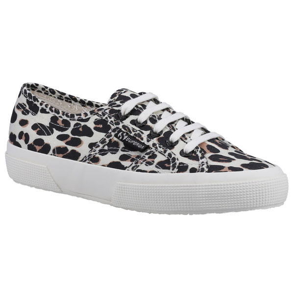 Light Leopard Canvas Print Sneakers