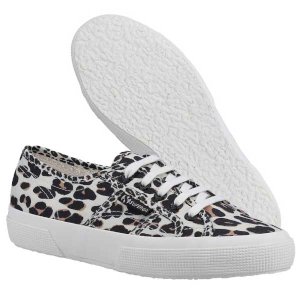 Light Leopard Canvas Print Sneakers