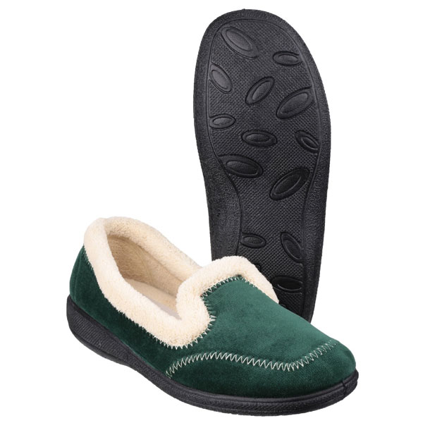 Maier Soft Velour Slip On Slippers