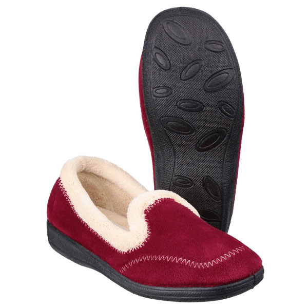 Maier Soft Velour Slip On Slippers