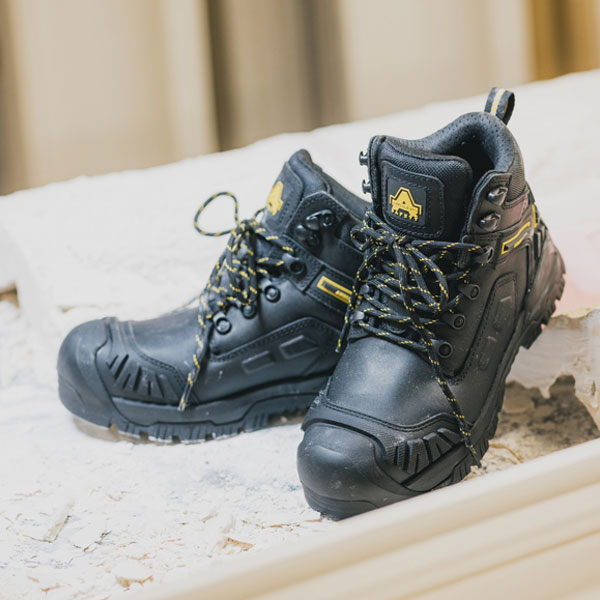 Mary Black Leather Women’s Safety Work Boot