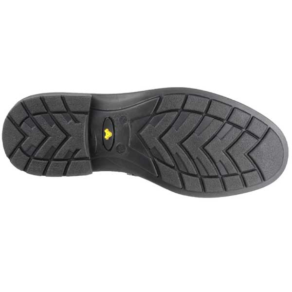 Men's Black FS46 Mocc Toe S1P Src Safety Slip On Shoe