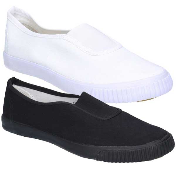 Men’s Gusset Slip On Plimsolls