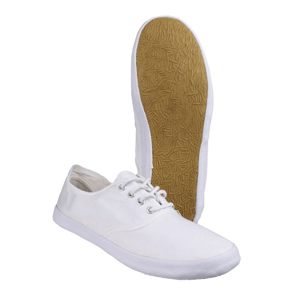 Mirak GB White PE Plimsolls Large