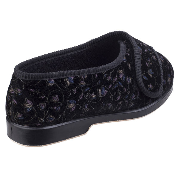 Nola Touch Fasten Extra Wide Slipper