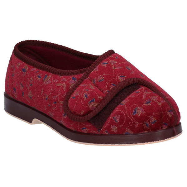 Nola Touch Fasten Extra Wide Slipper