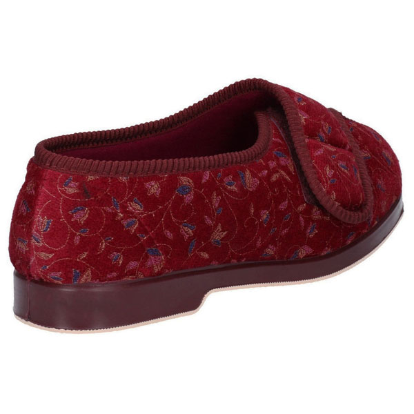 Nola Touch Fasten Extra Wide Slipper