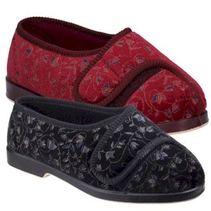 Nola Touch Fasten Extra Wide Slipper