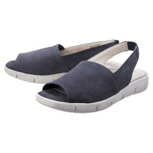 Nubuck Open Toe Sandal by Easy Row