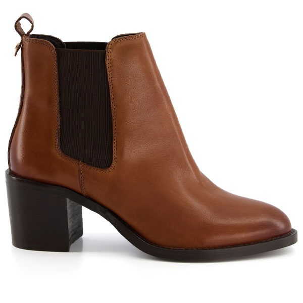 Pembly Leather Chelsea Boots with Low Heel