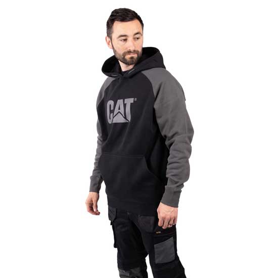 Raglan Hooded Sweatshirt With Chest Logo