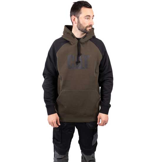 Raglan Hooded Sweatshirt With Chest Logo