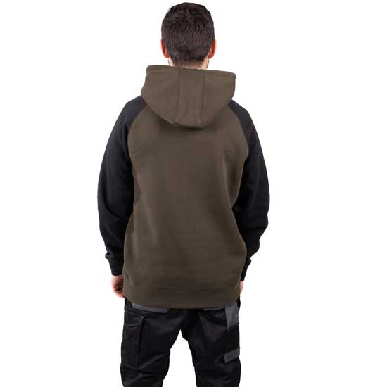 Raglan Hooded Sweatshirt With Chest Logo