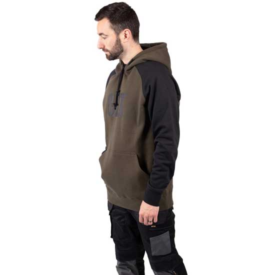 Raglan Hooded Sweatshirt With Chest Logo