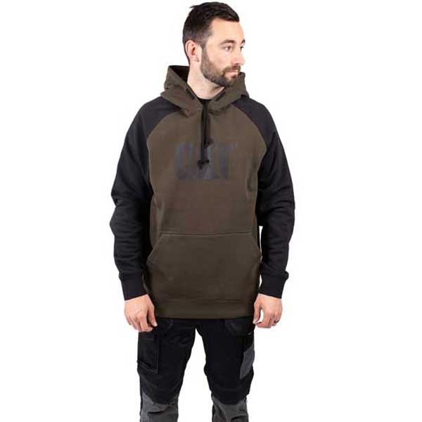 Raglan Hooded Sweatshirt With Chest Logo