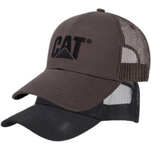 Sporty Snapback Cap with Mesh and Logo