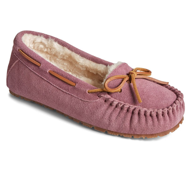 Reina Cow Suede Warm Lined Slipper