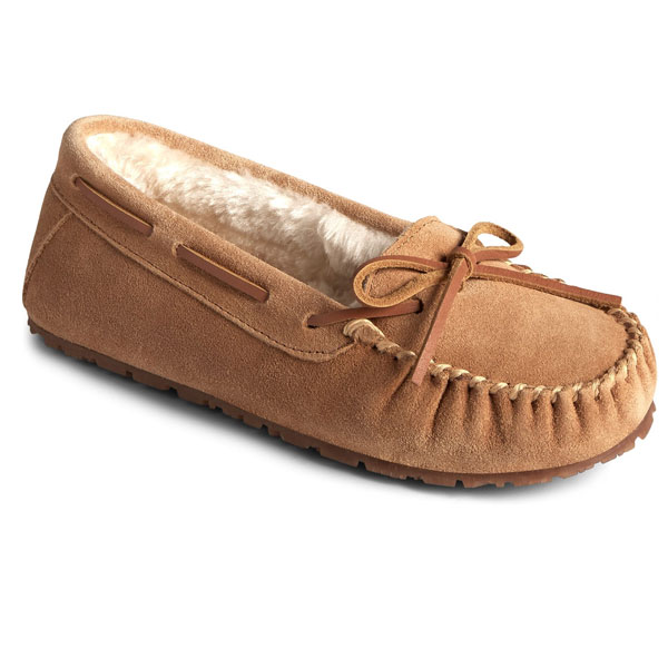 Reina Cow Suede Warm Lined Slipper