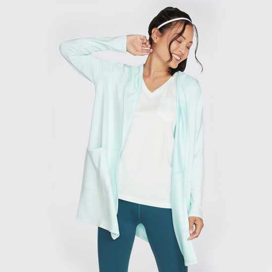 Ladies Comfort-Stretch Restful Hoodigan with Slouchy Hood