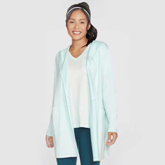 Ladies Comfort-Stretch Restful Hoodigan with Slouchy Hood