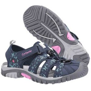 Sandhurst Easy Fasten Open Toe Sandal