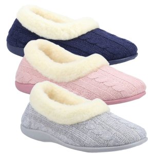 Sarina Warm Lined Comfy Slippers