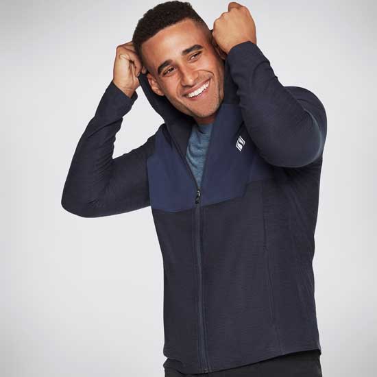 Flatlock Seam Skech-Knits Full Zip Hoodie for Comfort